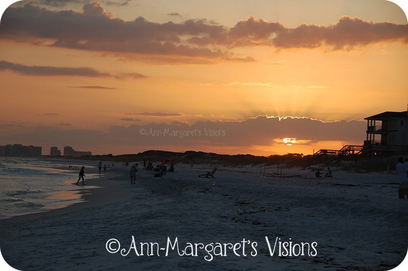 beach sunset Orange June